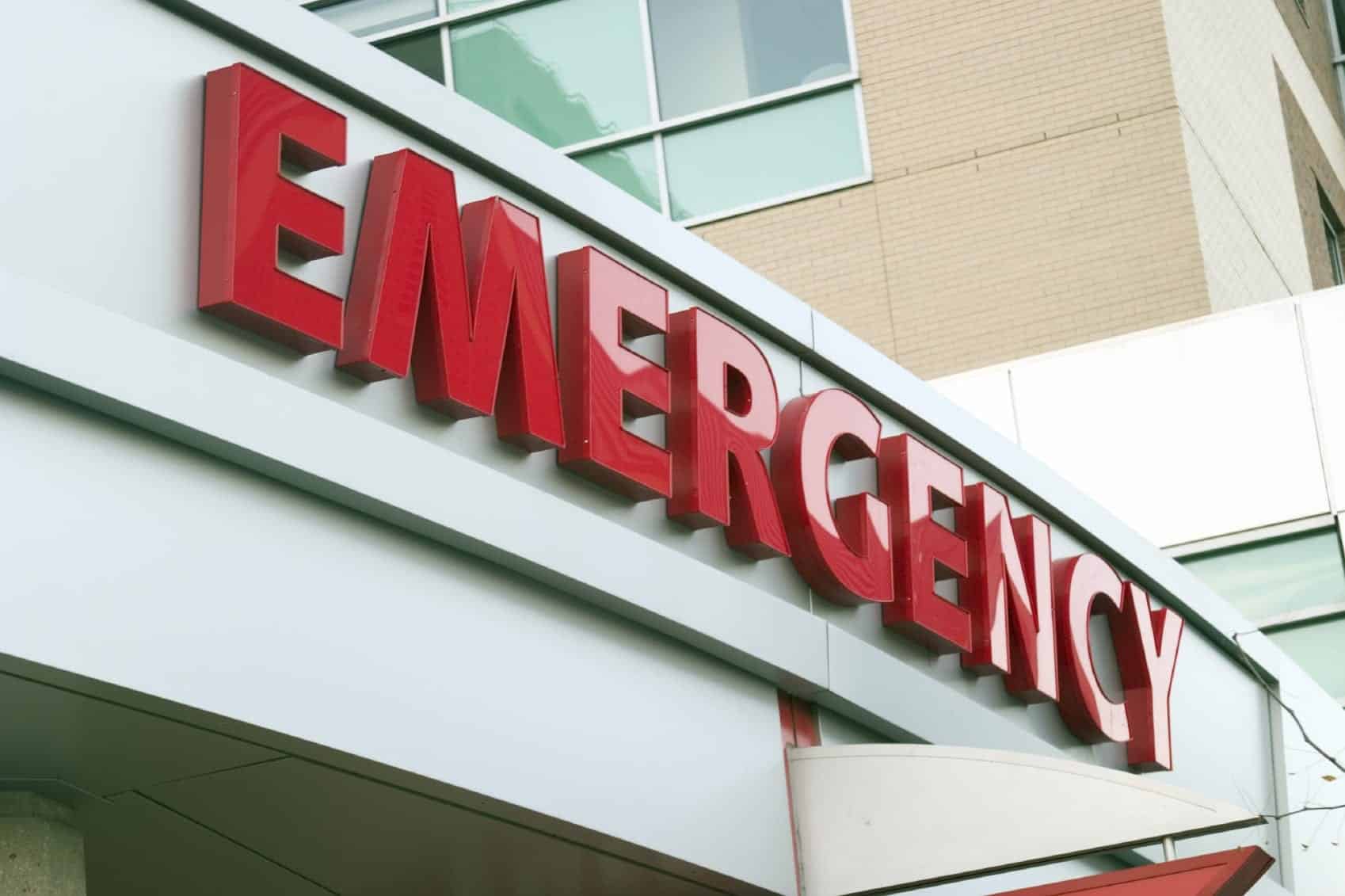 Emergency Room Sign Stock Photo