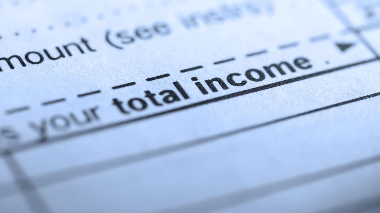Income Tax Form Stock Photo